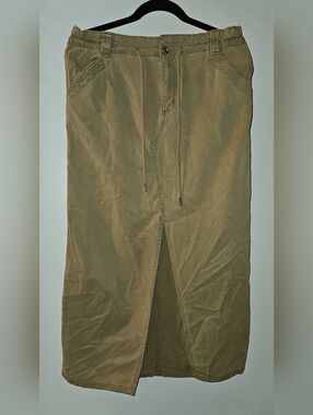 Maurices Olive Drawstring Cargo Skirt